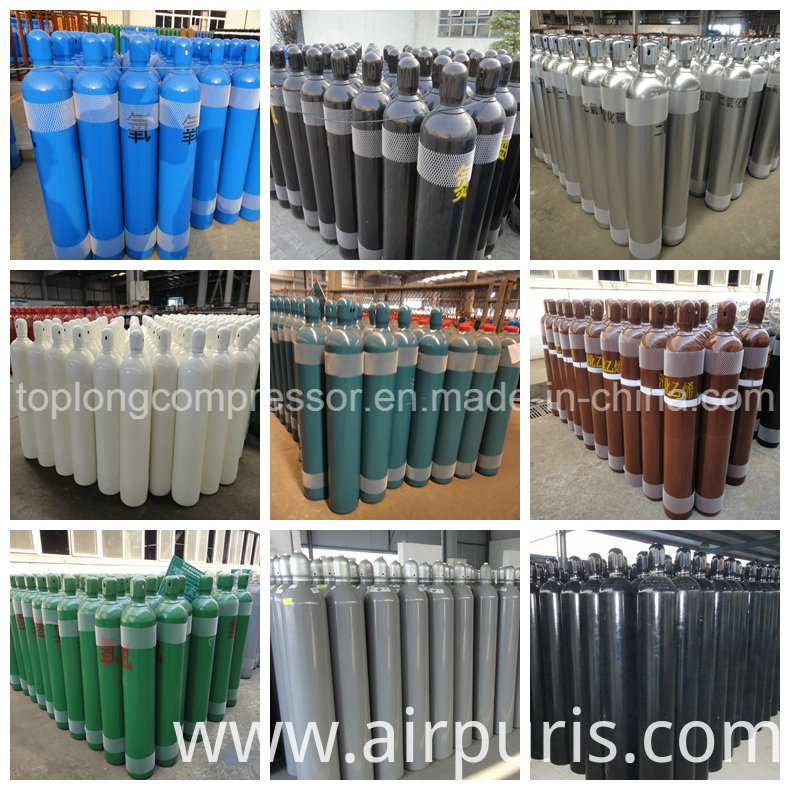 150bar 200bar Seamless Steel Oxygen Nitrogen Hydrogen Argon Helium CO2 Gas Cylinder CNG Cylinder